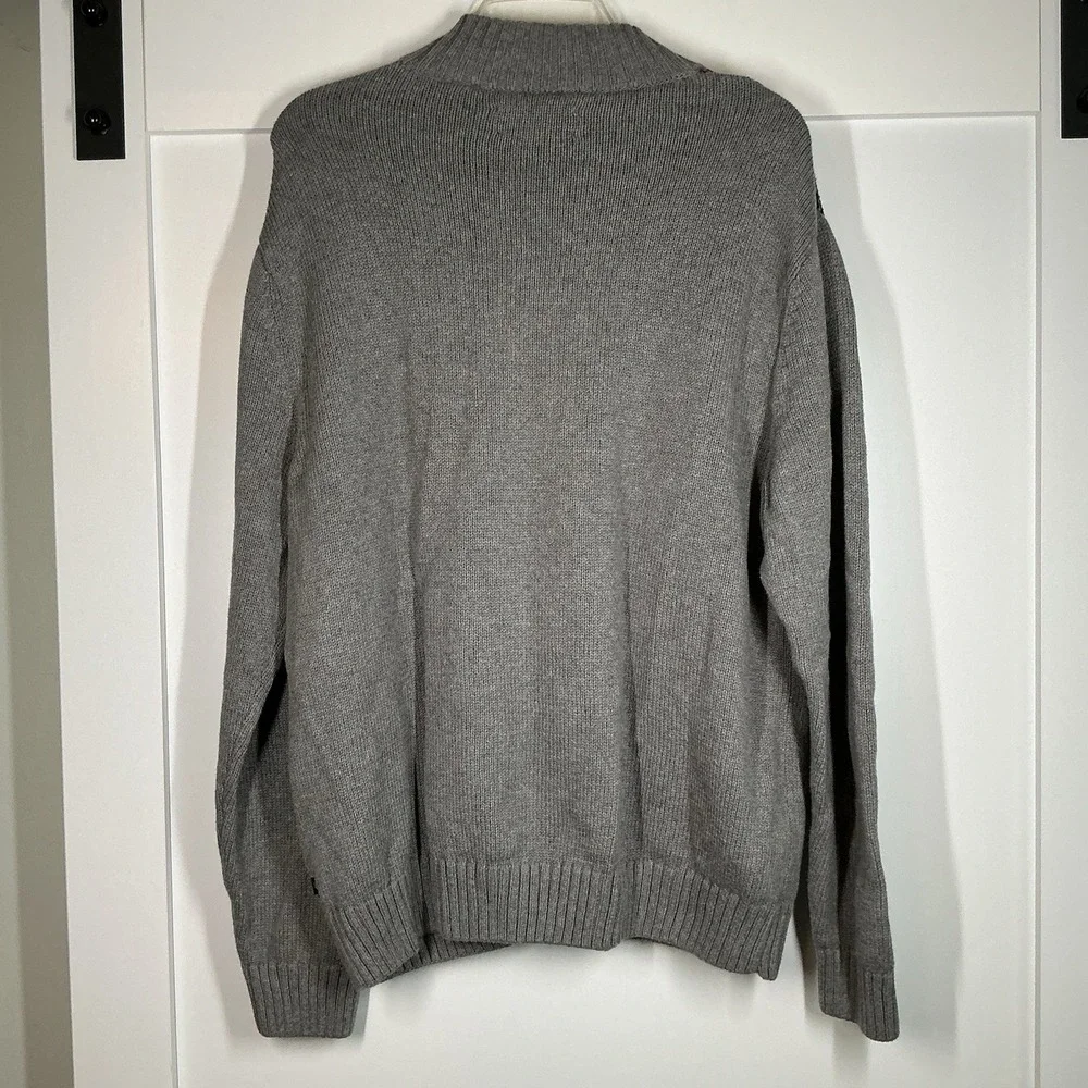 Chaps Ralph Lauren Gray Fair‎ Isle Sweater Classic Winter Knit Size L Holiday